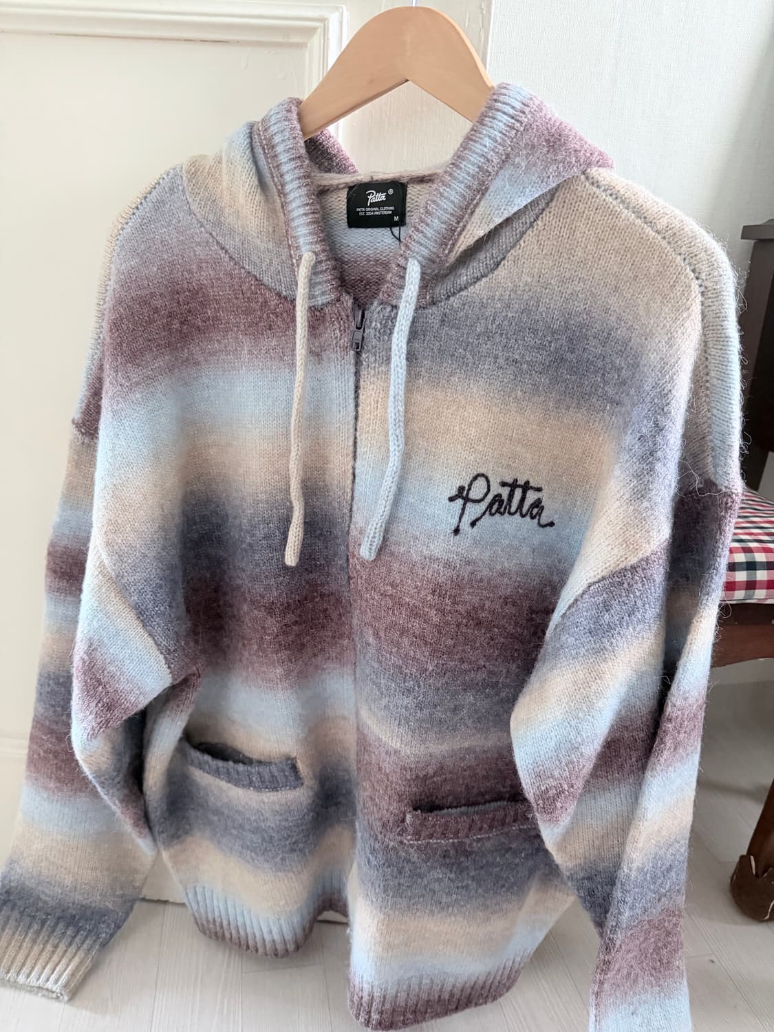 M 파타 레인보우 니트 후디 상품이미지4