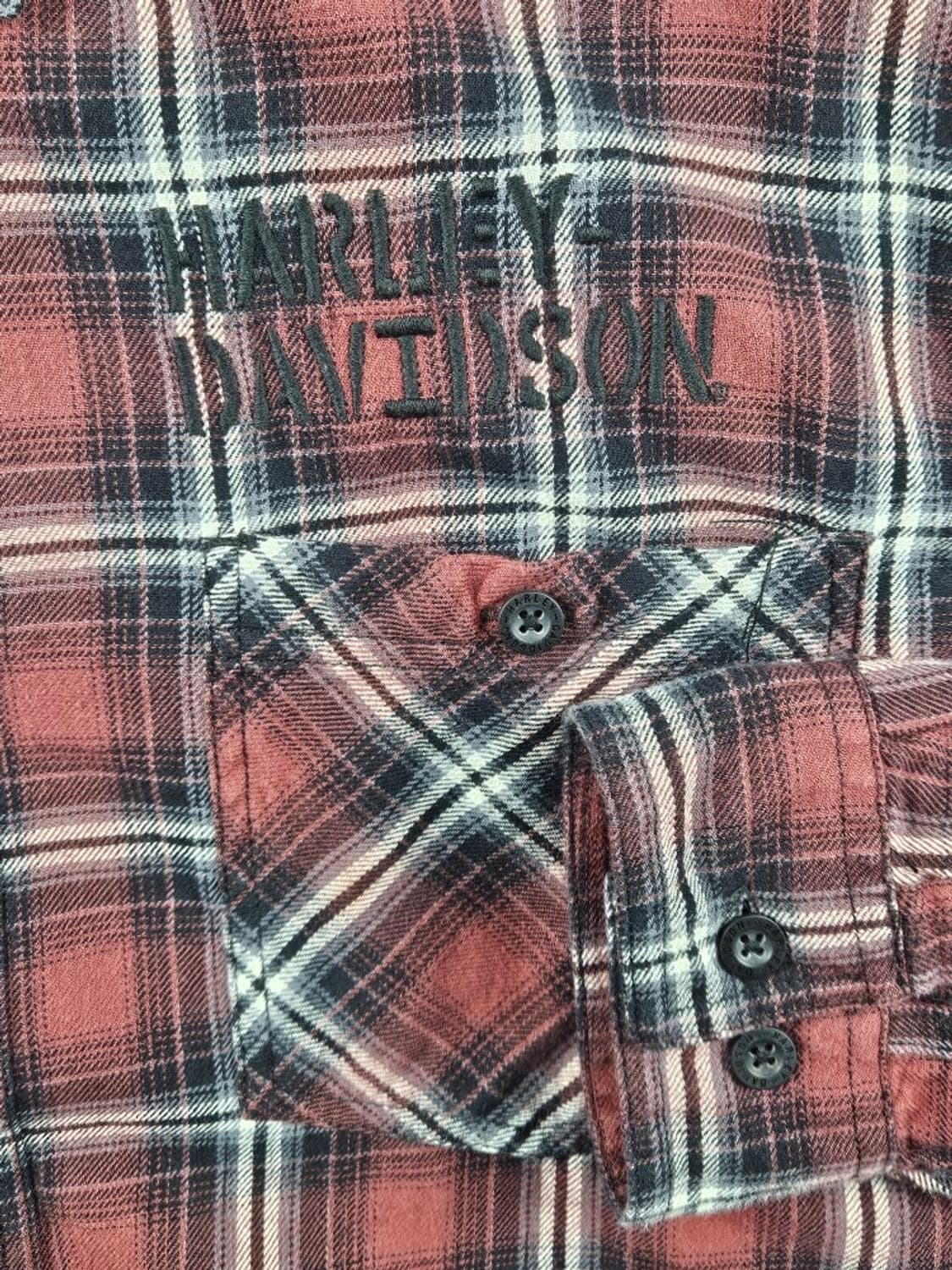 할리데이비슨 체크 패턴 플란넬 셔츠 ( 2XL ) / 10713 상품이미지7
