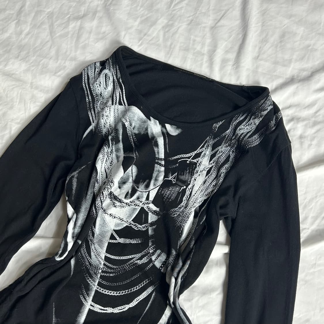 [Schlussel] 슈리셀 펑크 프린팅 셔링 롱슬리브 상품이미지2