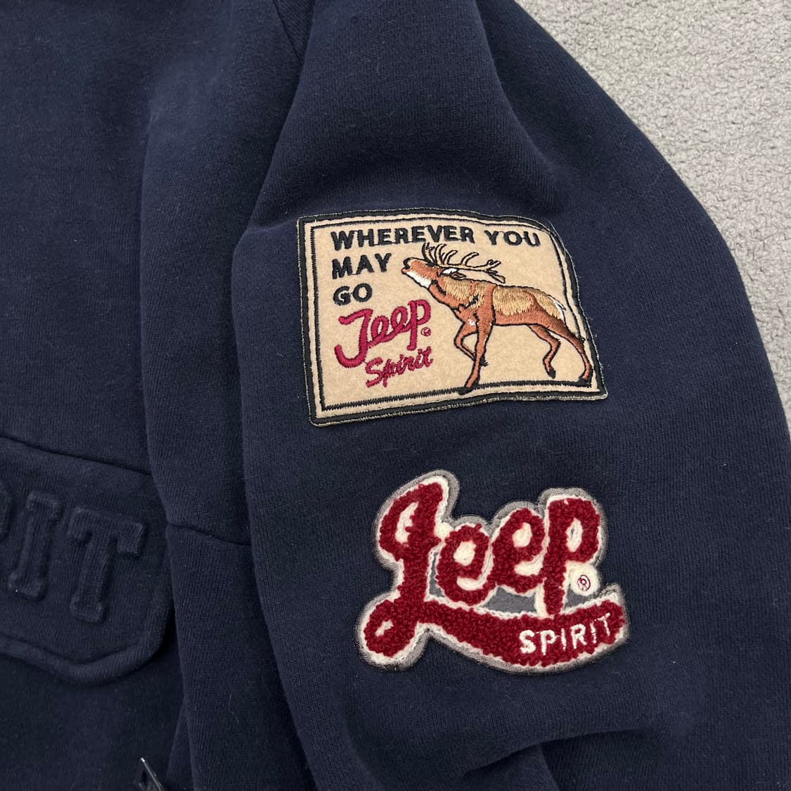 XL Jeep 지프 헤비웨이트 아노락후드티 상품이미지3