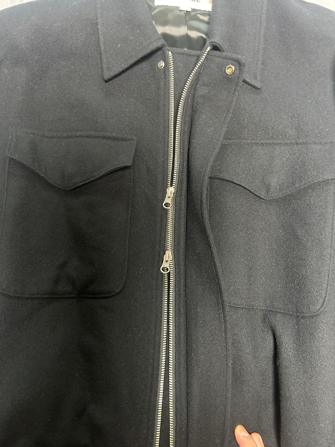 토니웩 메리노울 블루종 (다크네이비/XL) 상품이미지2