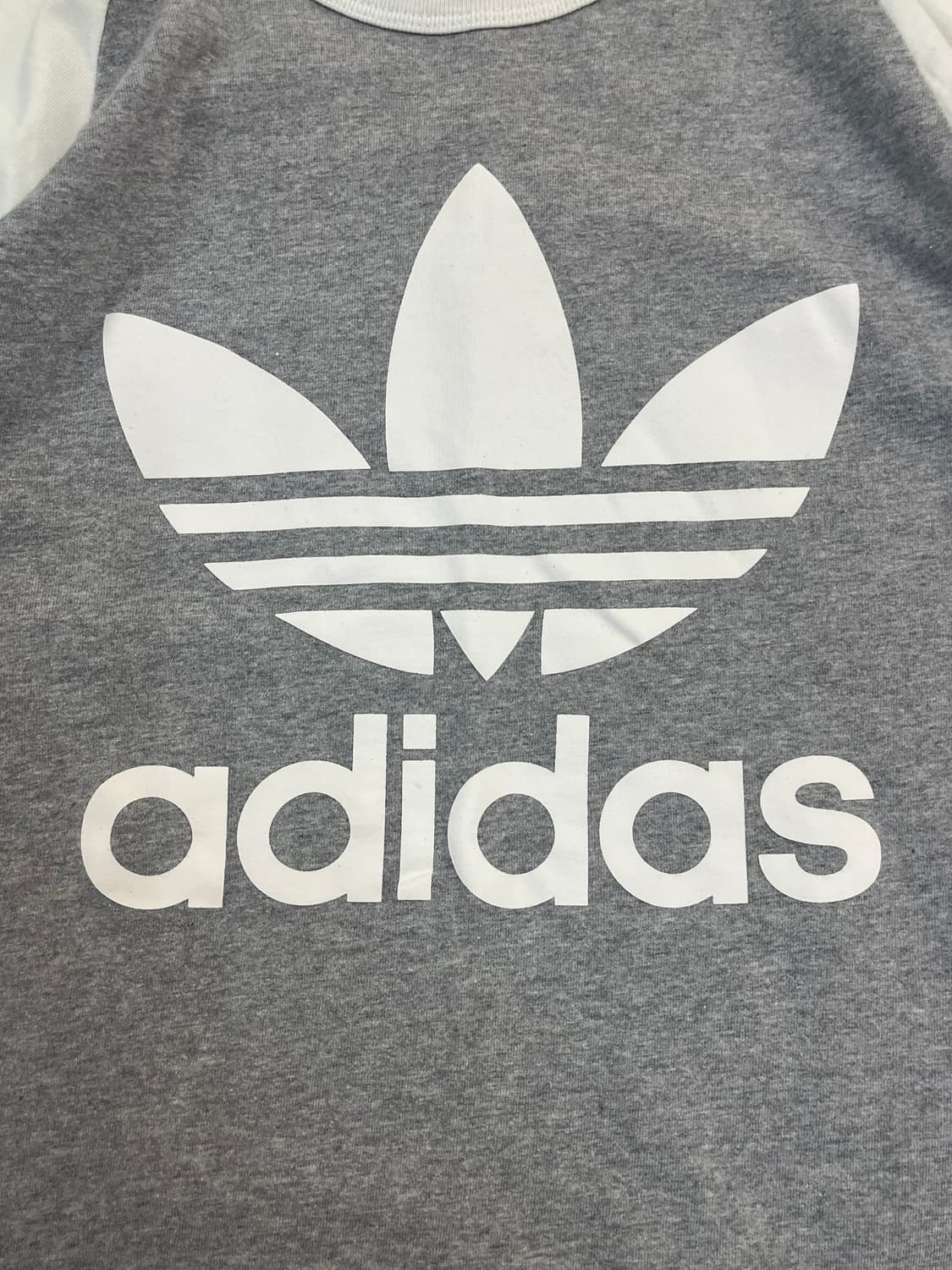 아디다스 배색 긴팔티 그레이 95 #csz3695 상품이미지6