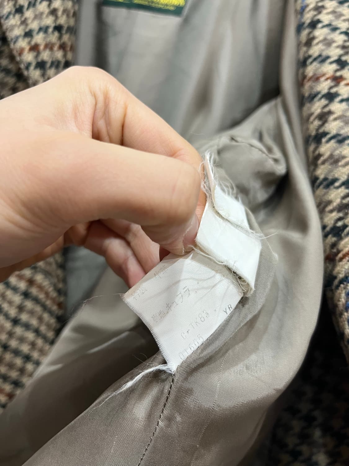 90s 버버리 윌리엄 브라운 하운드투스 울 자켓 우먼즈 상품이미지10