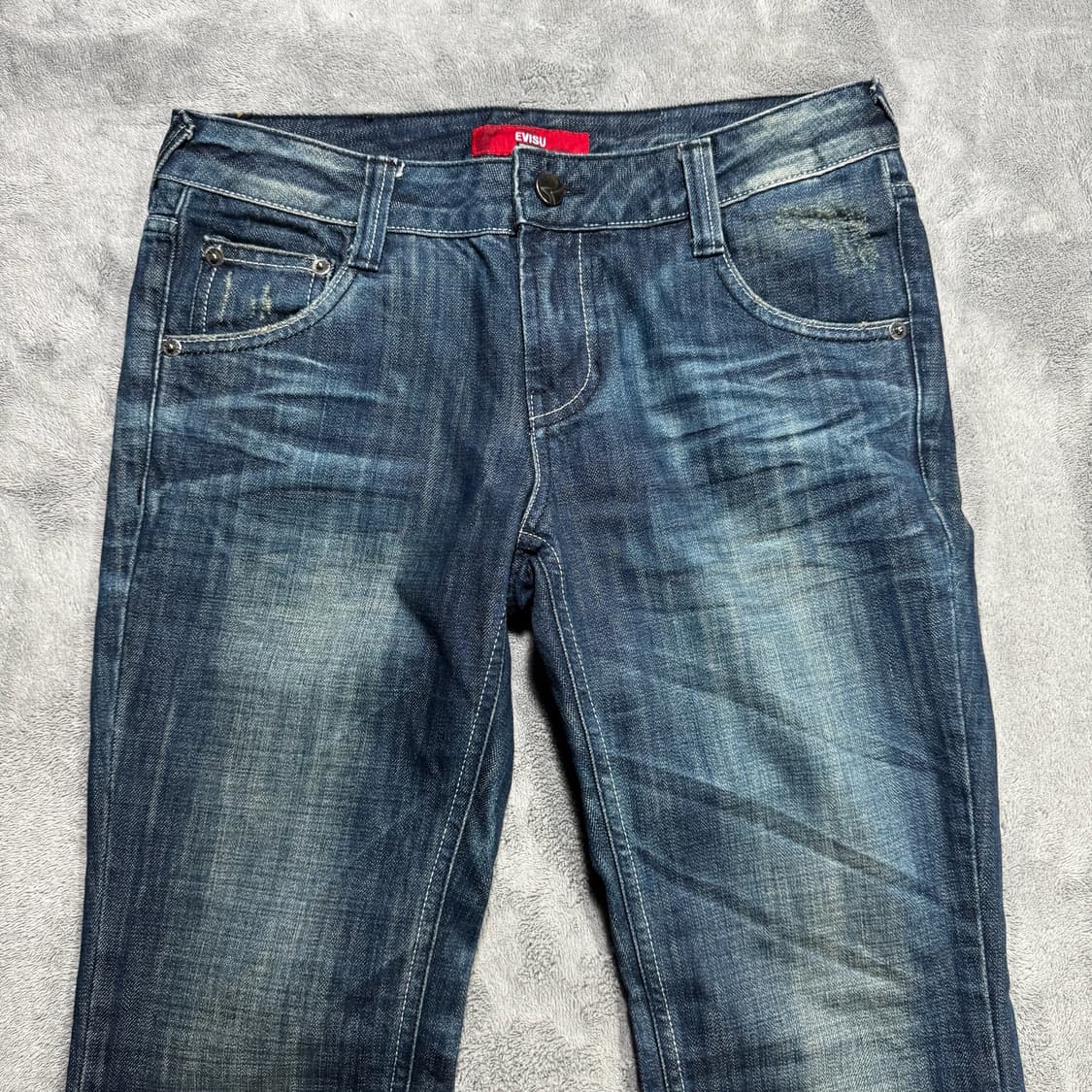 에비수 EVISU 워싱 부츠컷 데님팬츠 27 상품이미지7