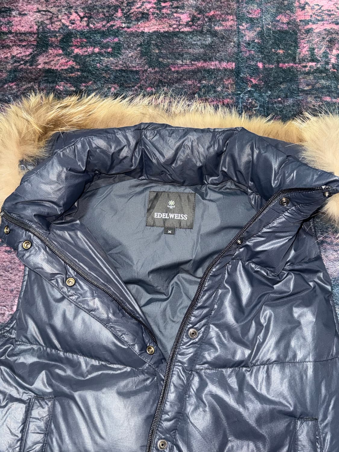 빈티지 갸루걸 퍼 패딩조끼 상품이미지5