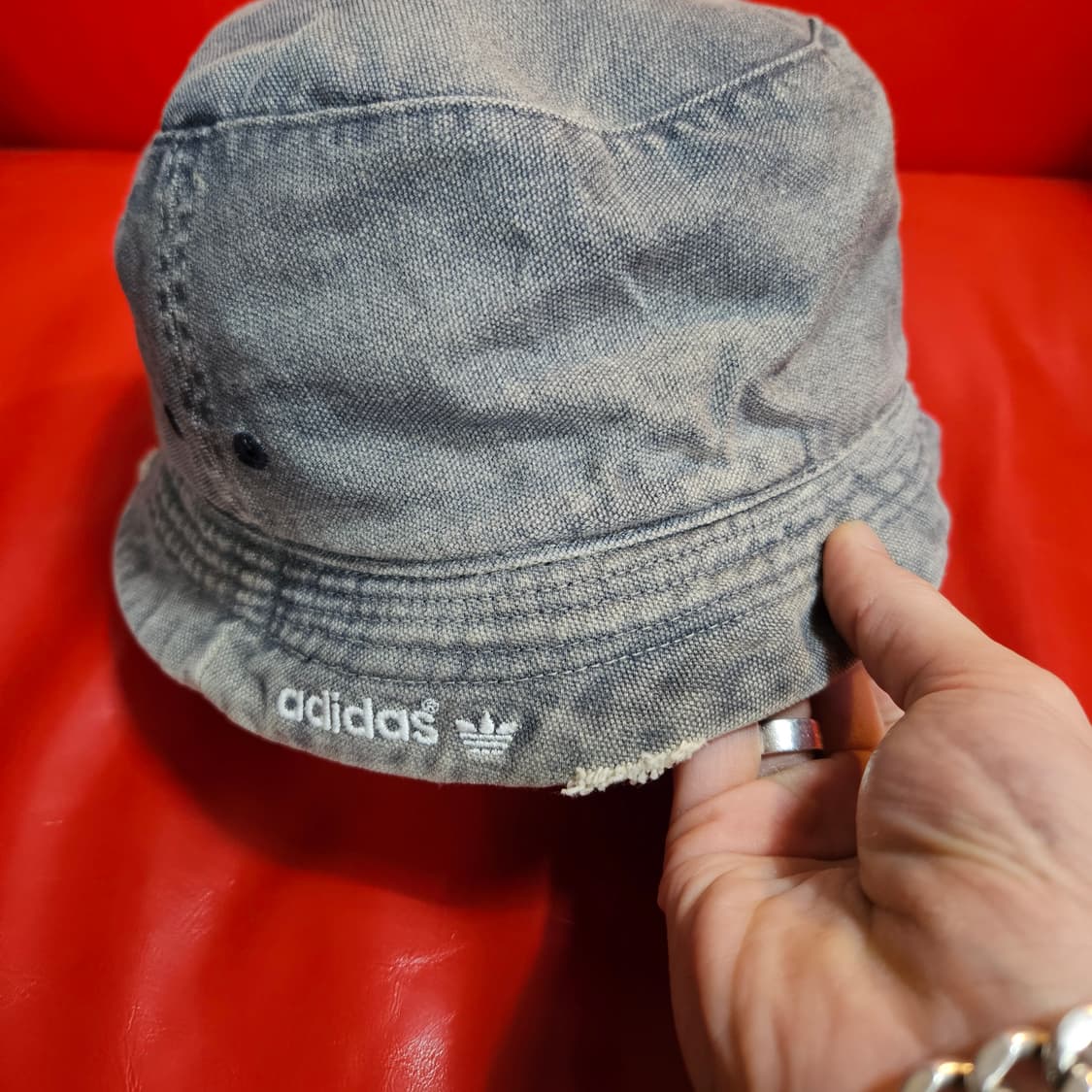 아디다스(Adidas) 90's 오리지널 차콜 데님 워시드 버킷햇 상품이미지2