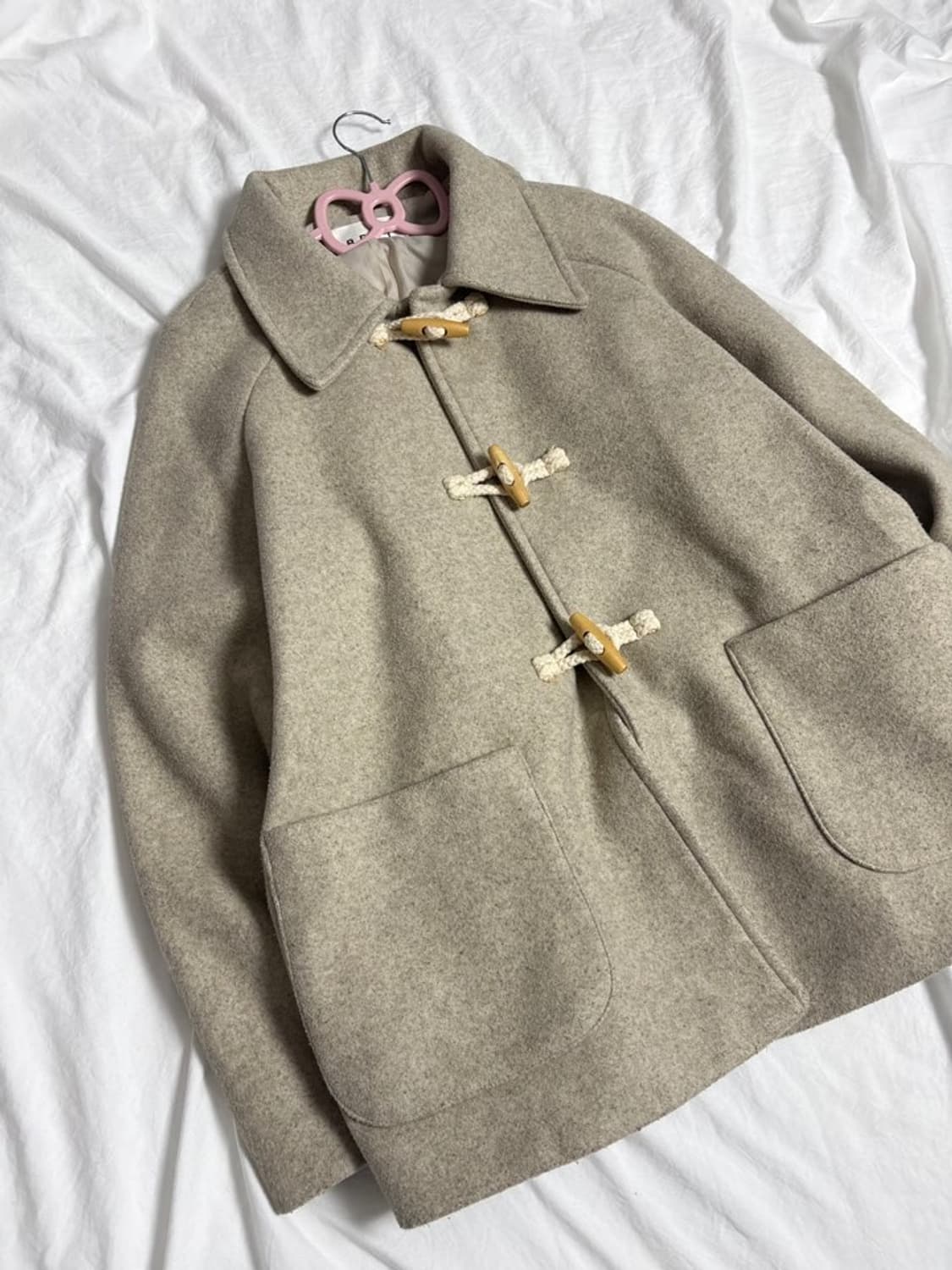 빈티지 베이지 떡볶이 코트 상품이미지3