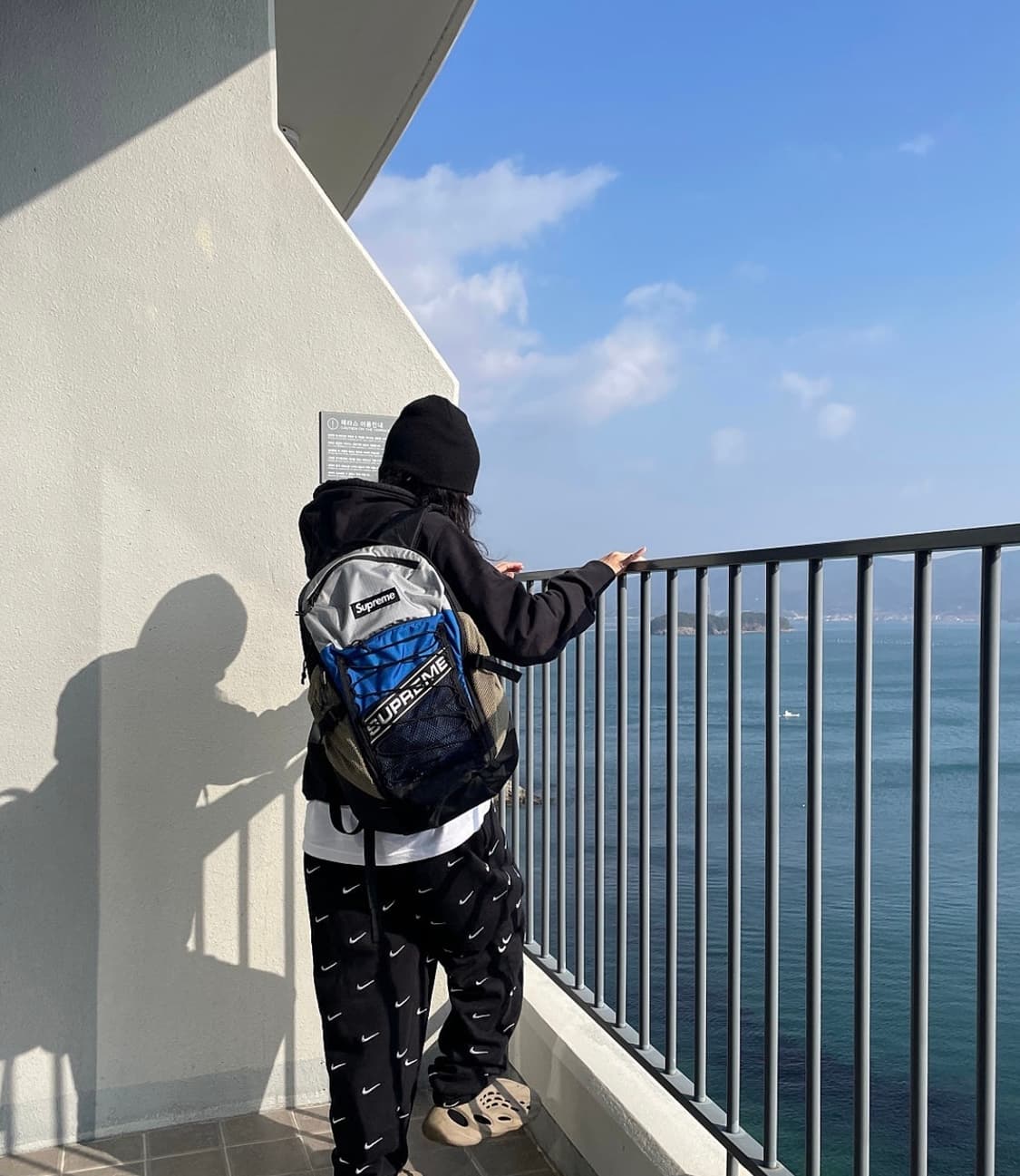 슈프림 백팩 (블루 색상) 상품이미지3