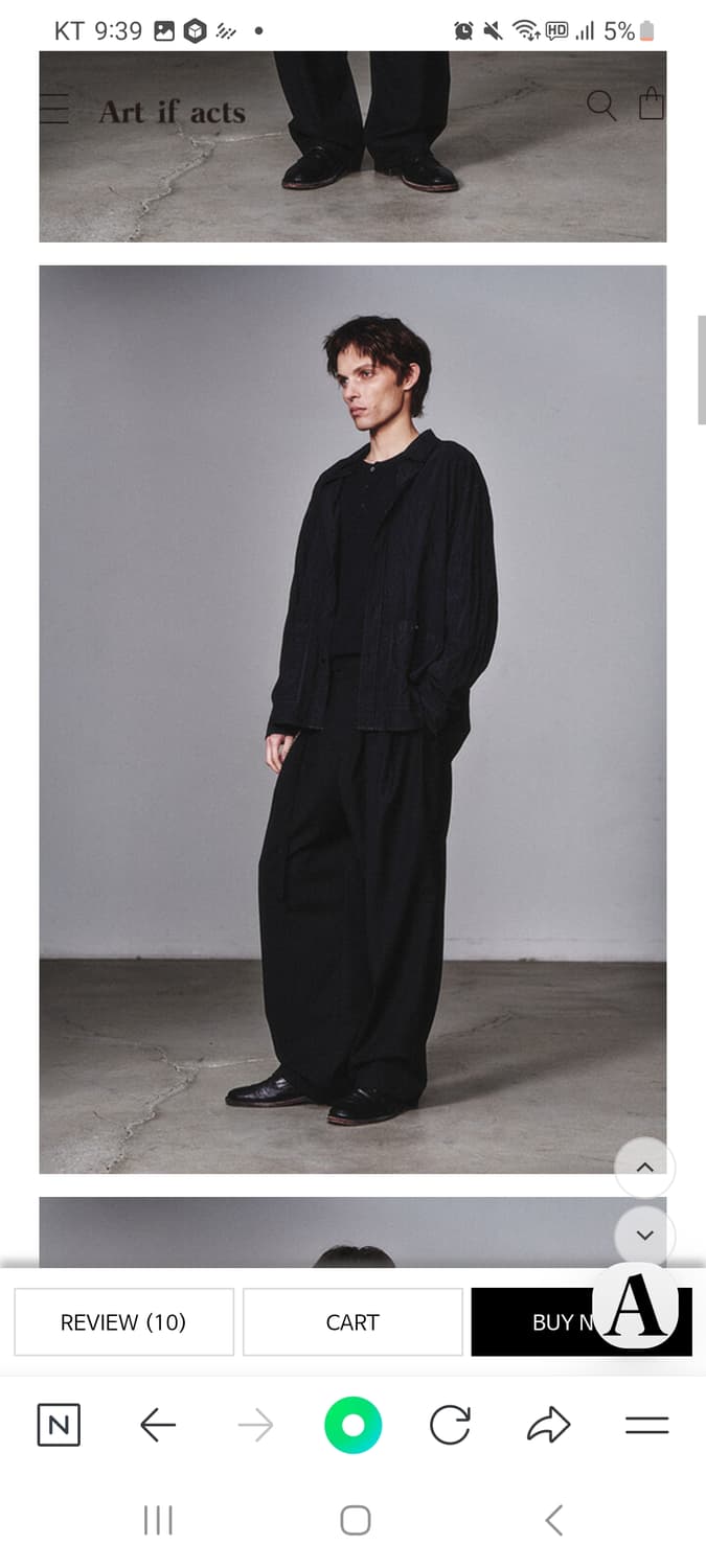 아트이프액츠 울 슬랙스 상품이미지3