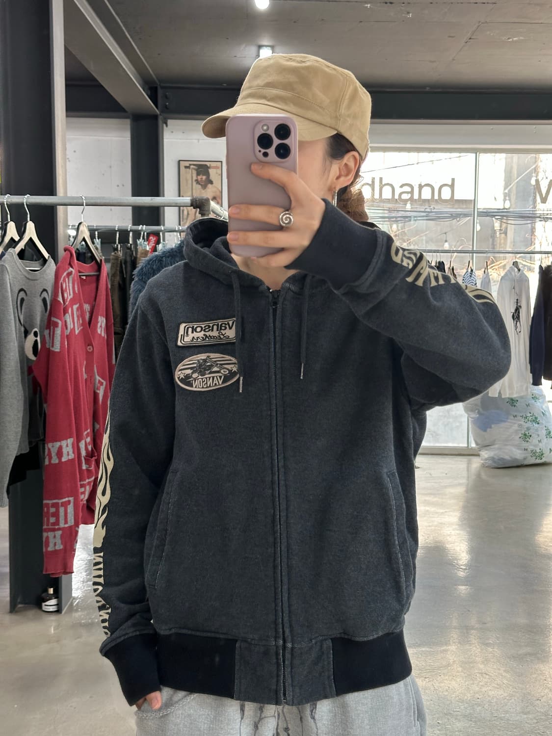 벤슨 스타 윙 패치 후드집업 상품이미지2