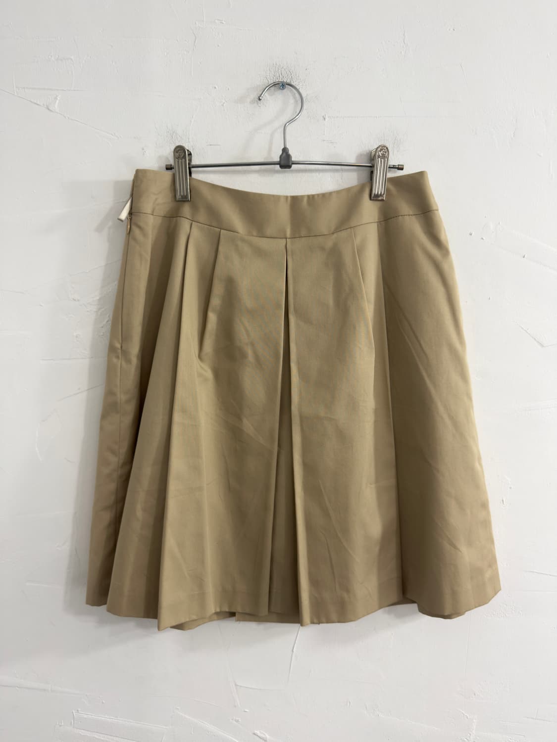 ofuon beige pleats skirt 상품이미지4