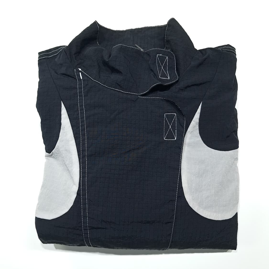 CK142 S 나이키 90s 올드스쿨 빅스우시 블랙 크롭 바람막이 자켓 상품이미지8