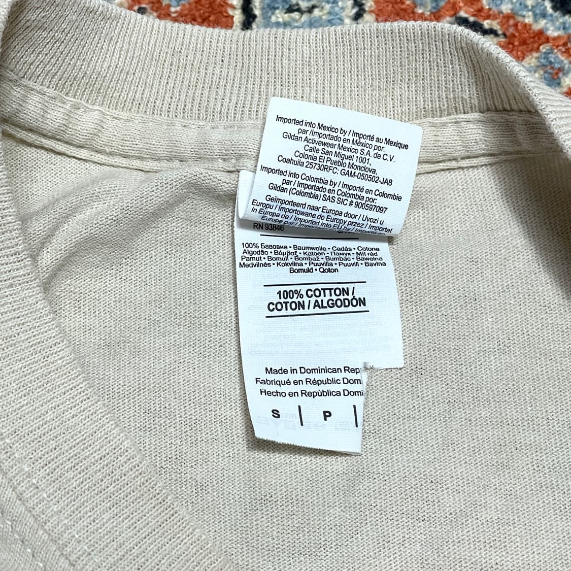 길단 알프스 프린팅 베이지 티셔츠 여성S 상품이미지5