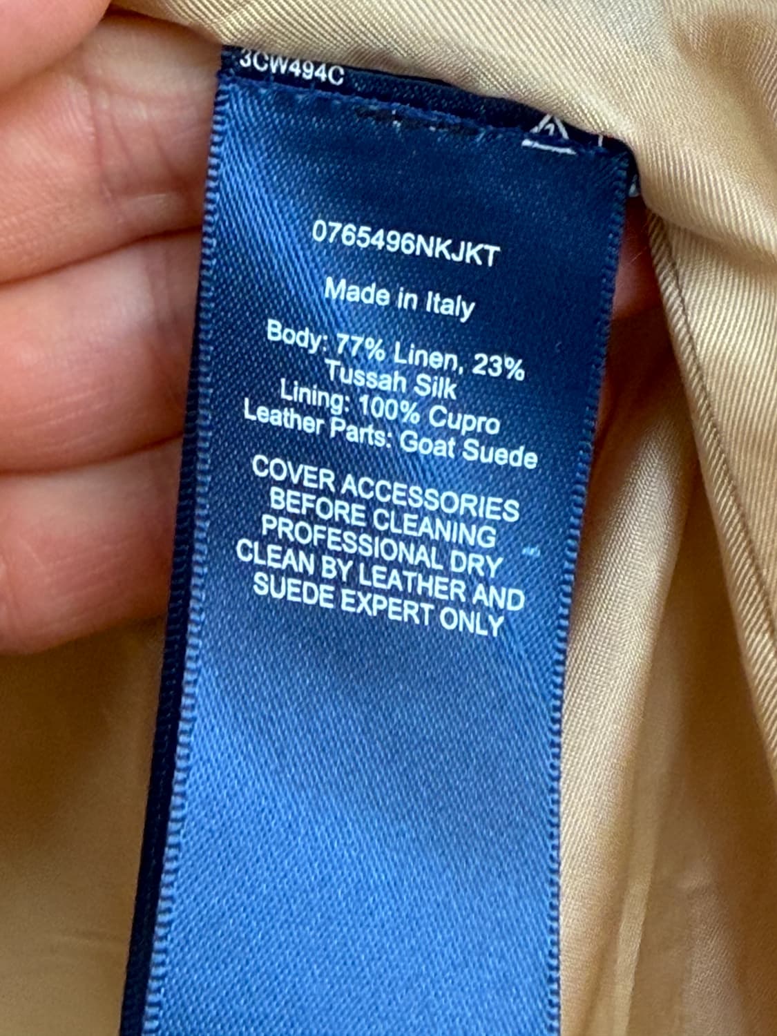 Ralph Lauren 랄프로렌 베이지 린넨 자켓 0 상품이미지4