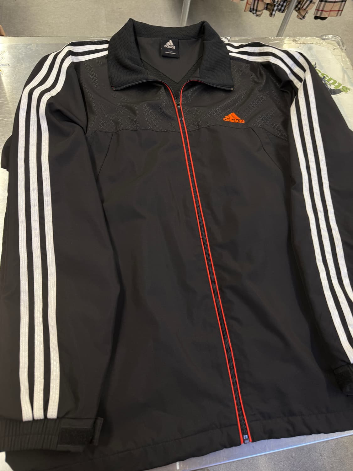 아디다스 삼선로고 우븐 바람막이 자켓 3XL 상품이미지3