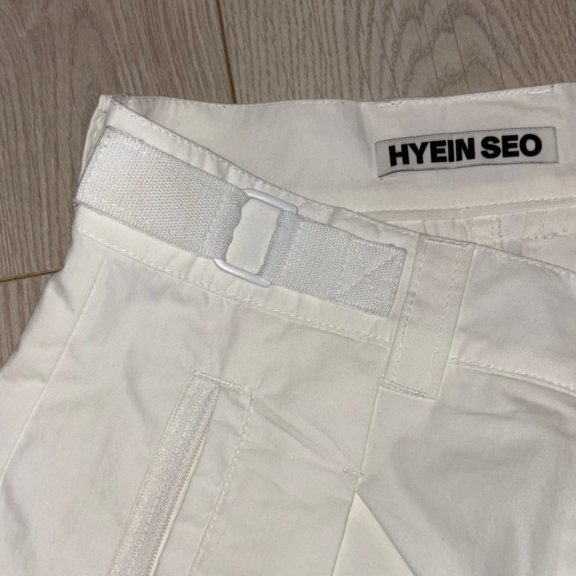 혜인서 밀리터리 카고 팬츠 화이트  상품이미지3