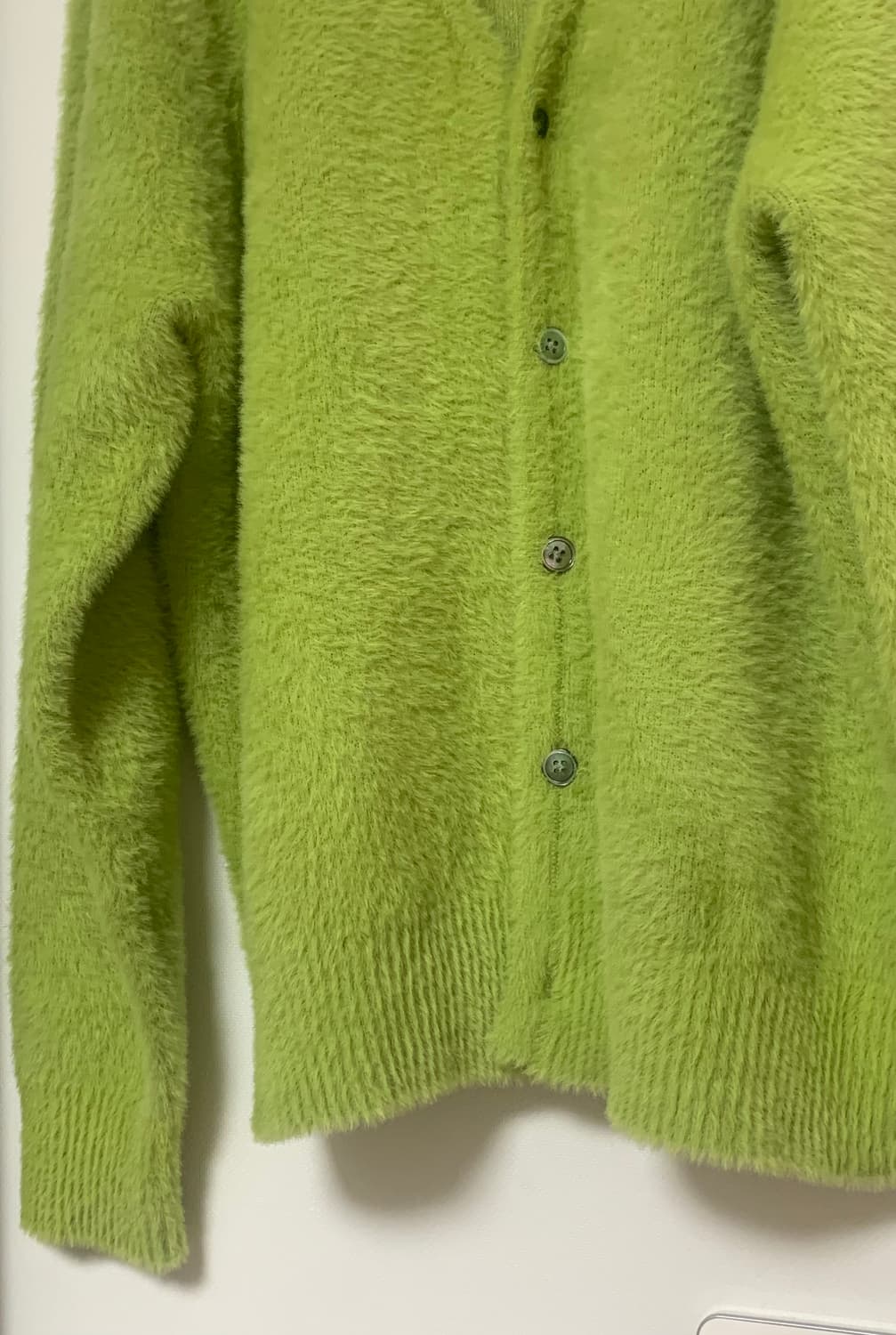 스투시 쉐기 가디건 라임 상품이미지2