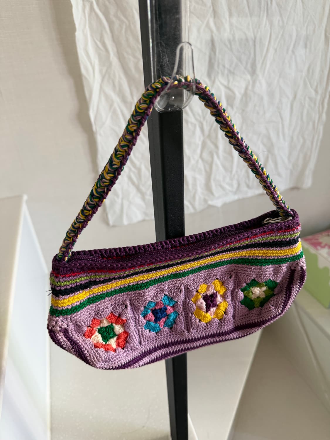 Hand made 뜨개 미니 토트백 상품이미지2