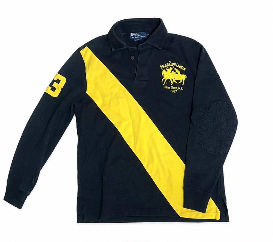 폴로 랄프 로렌 배색 럭비 카라티 상품이미지1