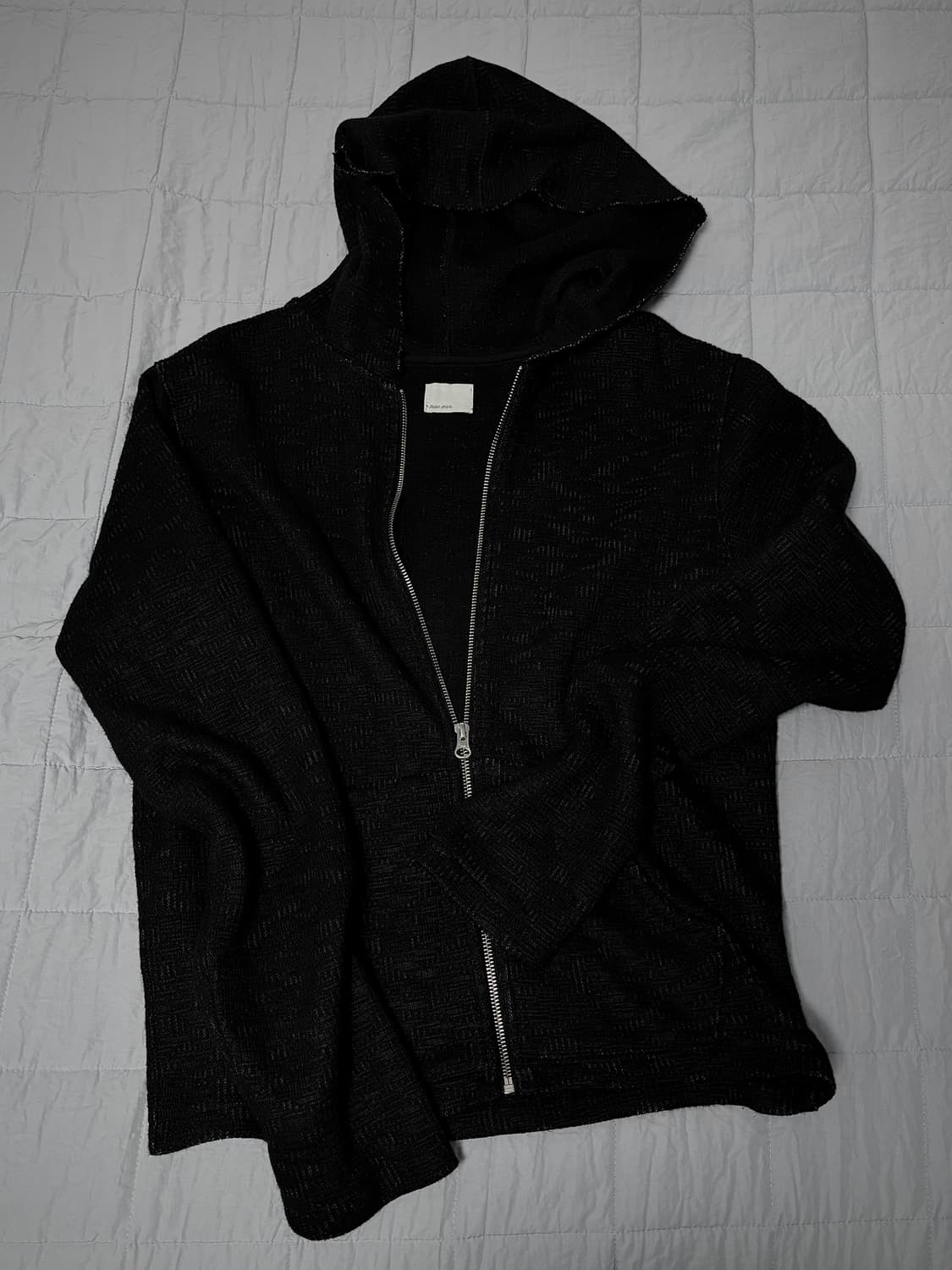 모노프리베 후드집업 블랙 상품이미지3