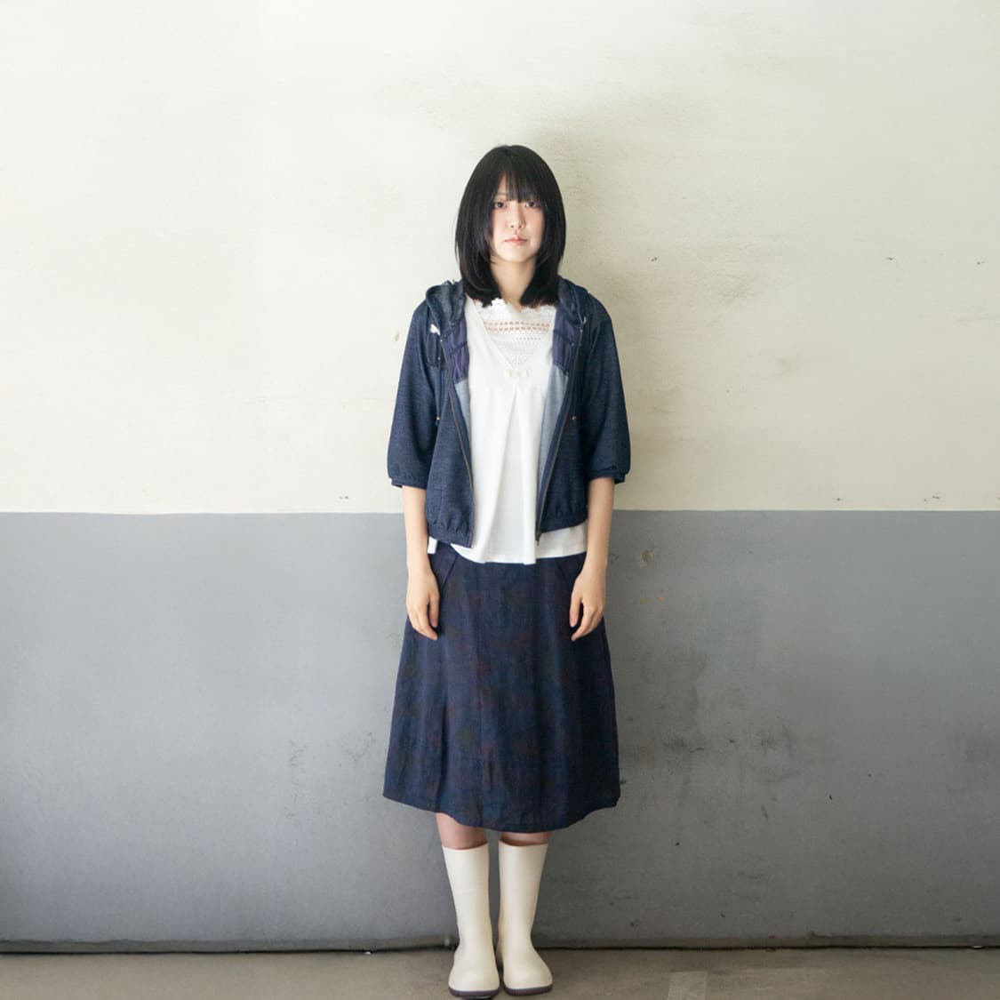 잉크 플라워 포켓 스커트 상품이미지8