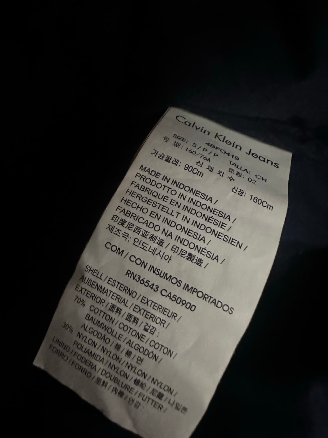 캘빈클라인 후드탈부착 조끼패딩 상품이미지7