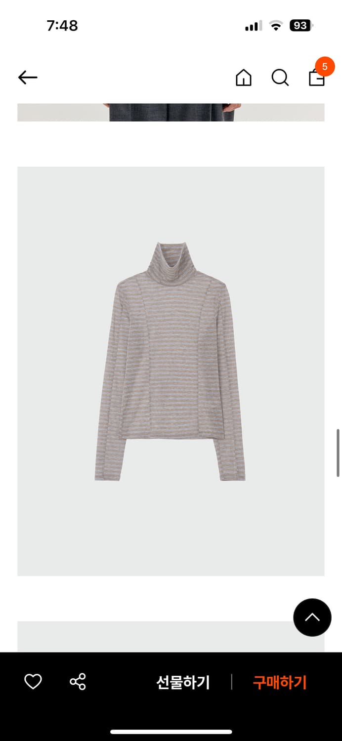 EENK XAVA Turtleneck Jersey Top 상품이미지1