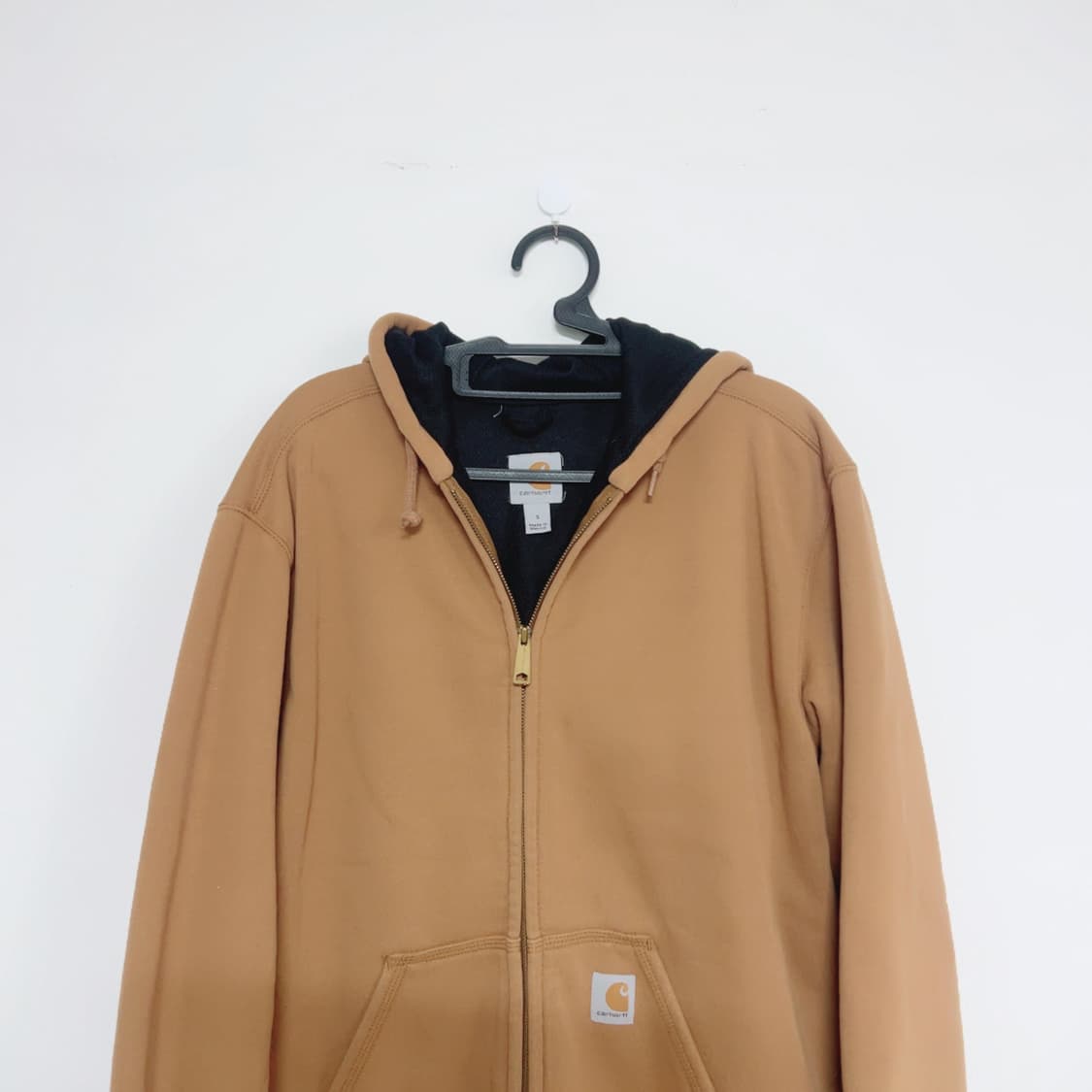 칼하트 브라운 봄 공용 후드집업 상품이미지2