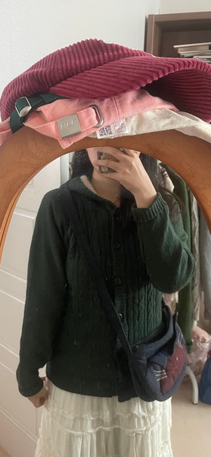 모리걸 빈티지 고양이 크로스백 💙🐱 상품이미지5