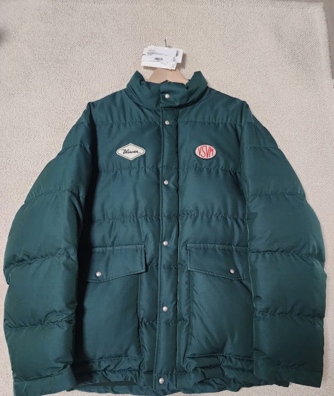 [4]비즈빔  FIL 24aw 베링 인슐레이터 다운 그린 상품이미지1