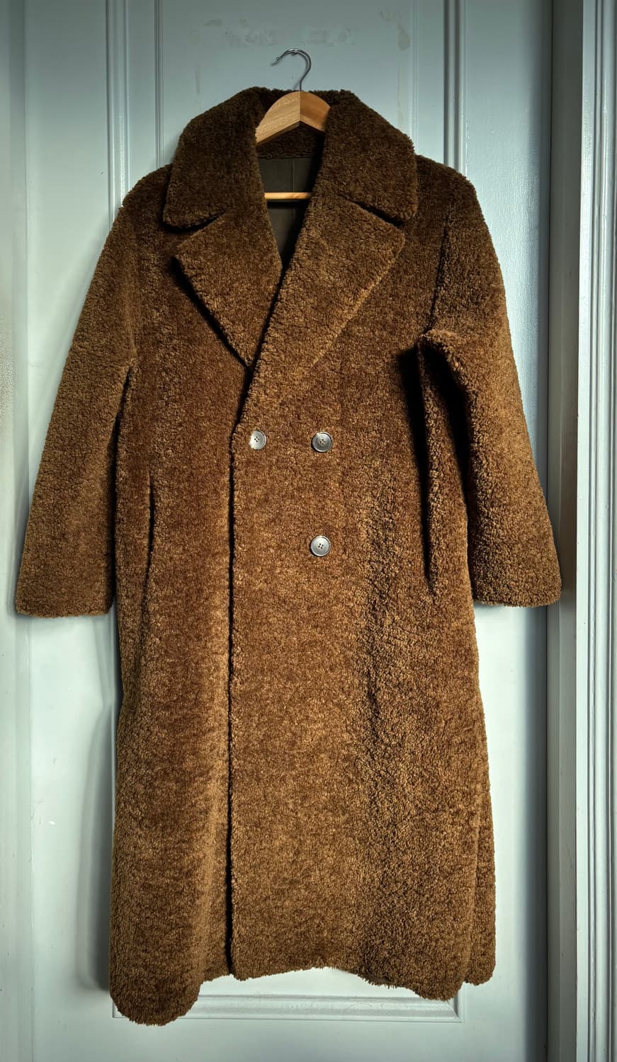 테디베어 무스탕 양면 롱코트 jjigott 리버시블 코트 상품이미지3