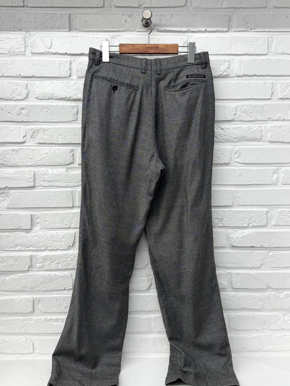 버버리 골프 그레이 울 슬랙스 상품이미지4