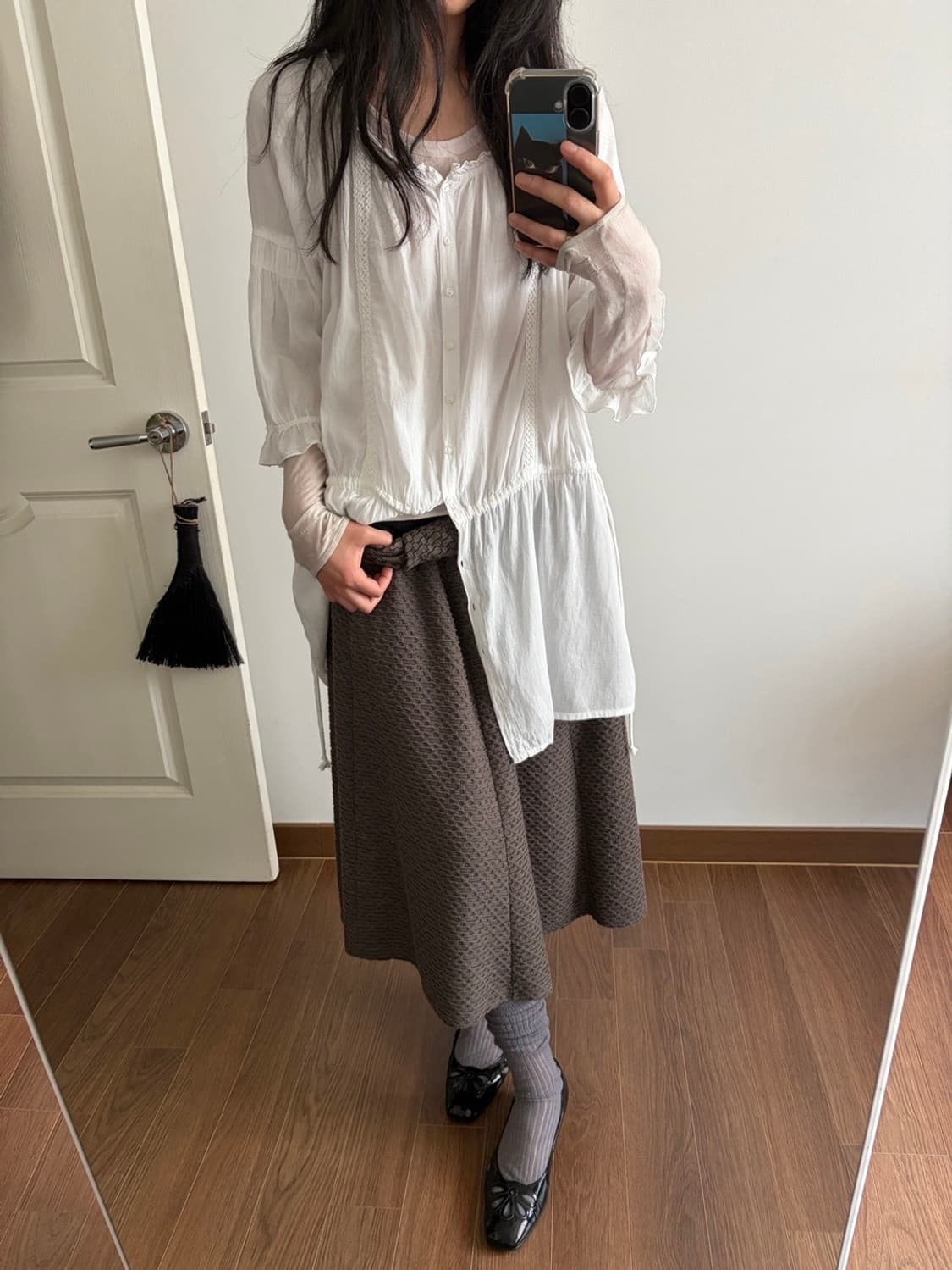 banding long skirt 상품이미지3