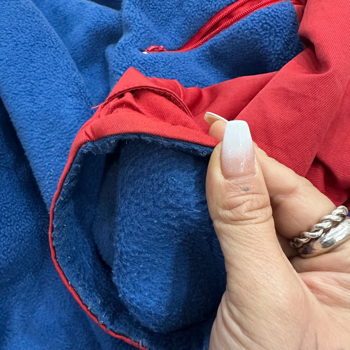 몽벨 레드 폴라텍 플리스 마운틴 자켓L 상품이미지5