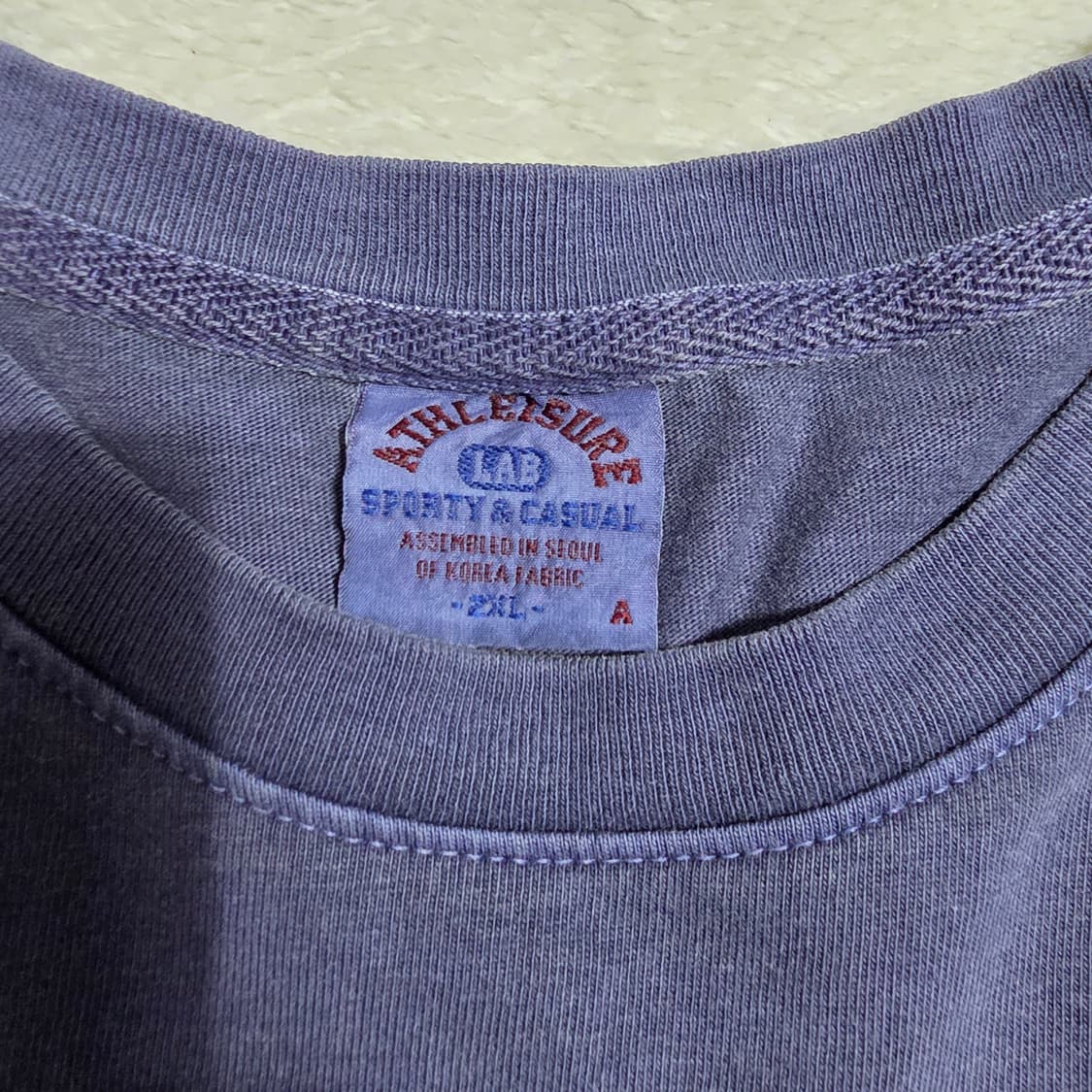 (2XL)애슬레져랩 피그먼트 반팔 티셔츠 상품이미지4