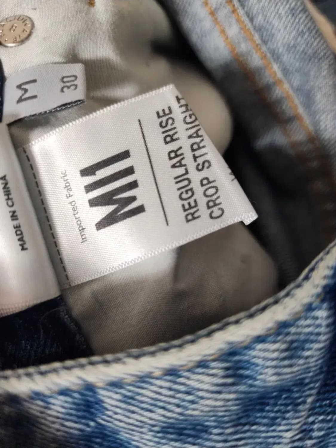 (30)플랙진 스티즈 크롭테이퍼드핏 데님 팬츠 상품이미지5