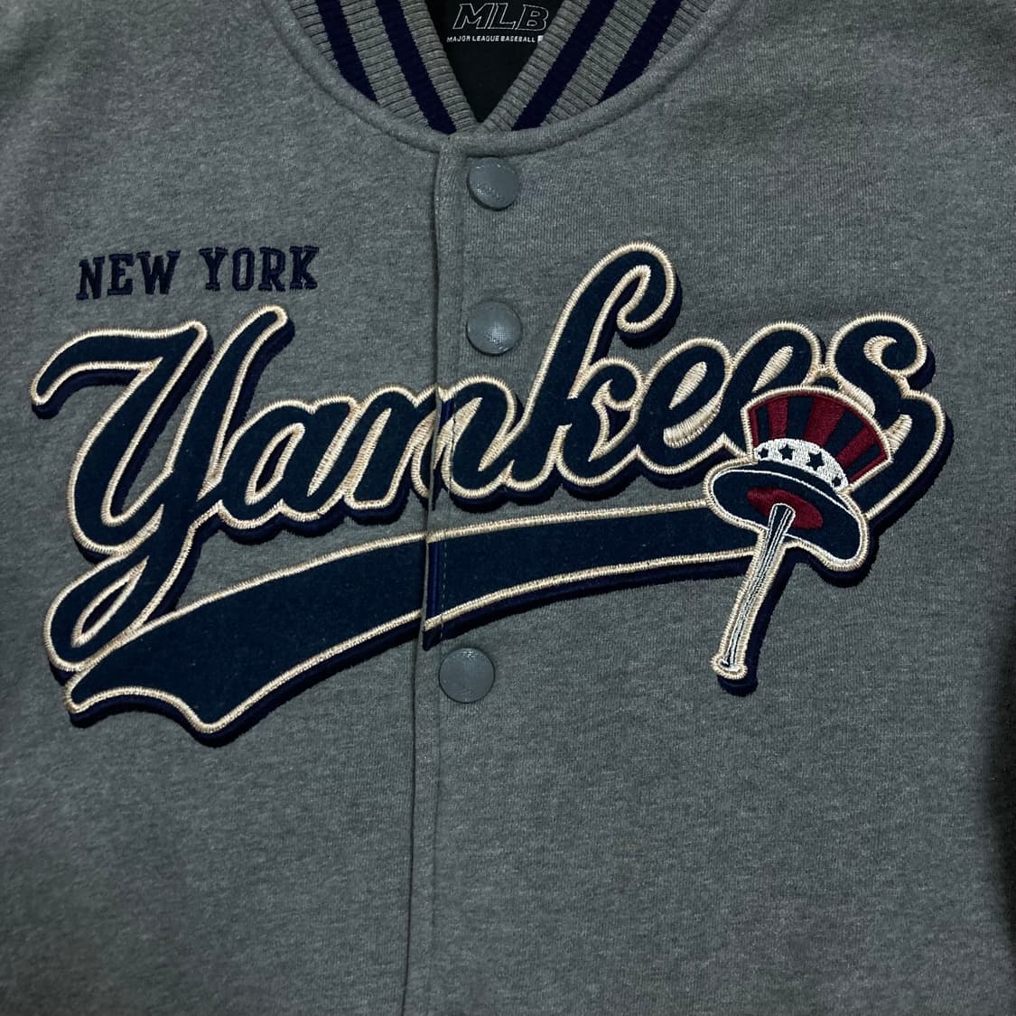 MLB 뉴욕양키스 빅로고 코튼 바시티 자켓 상품이미지3