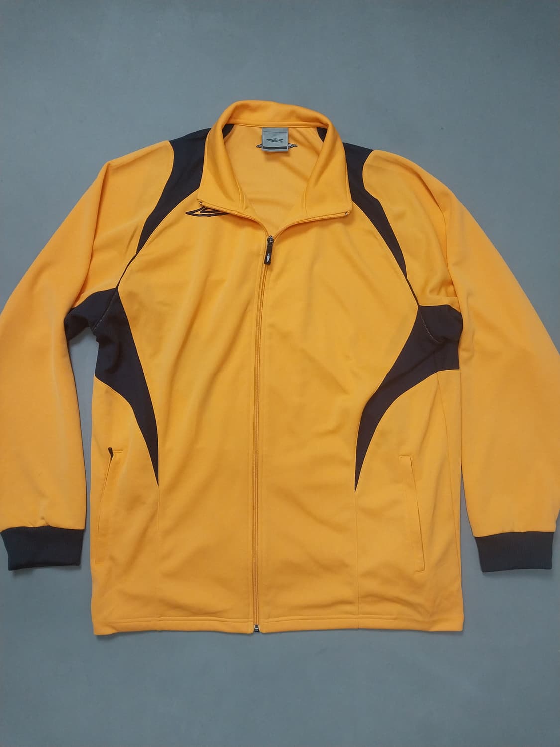 [2XL] 엄브로 오렌지 네이비 배색 저지 트랙탑 자켓 상품이미지1