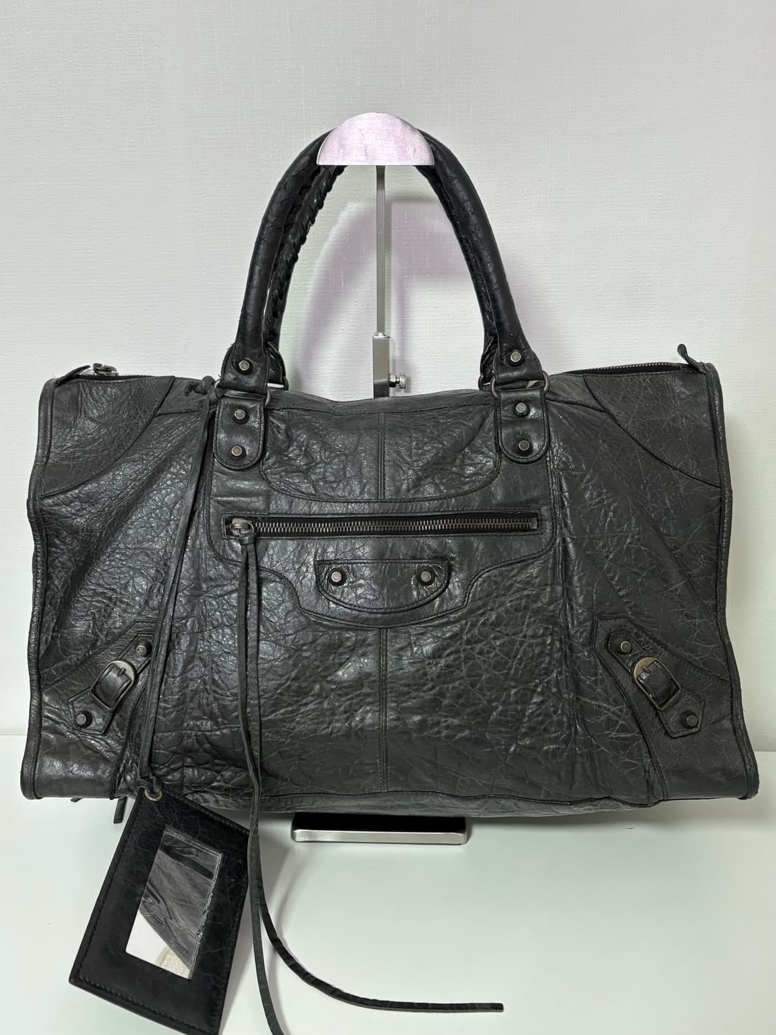 발렌시아가 워크 모터백 블랙 라지 상품이미지1