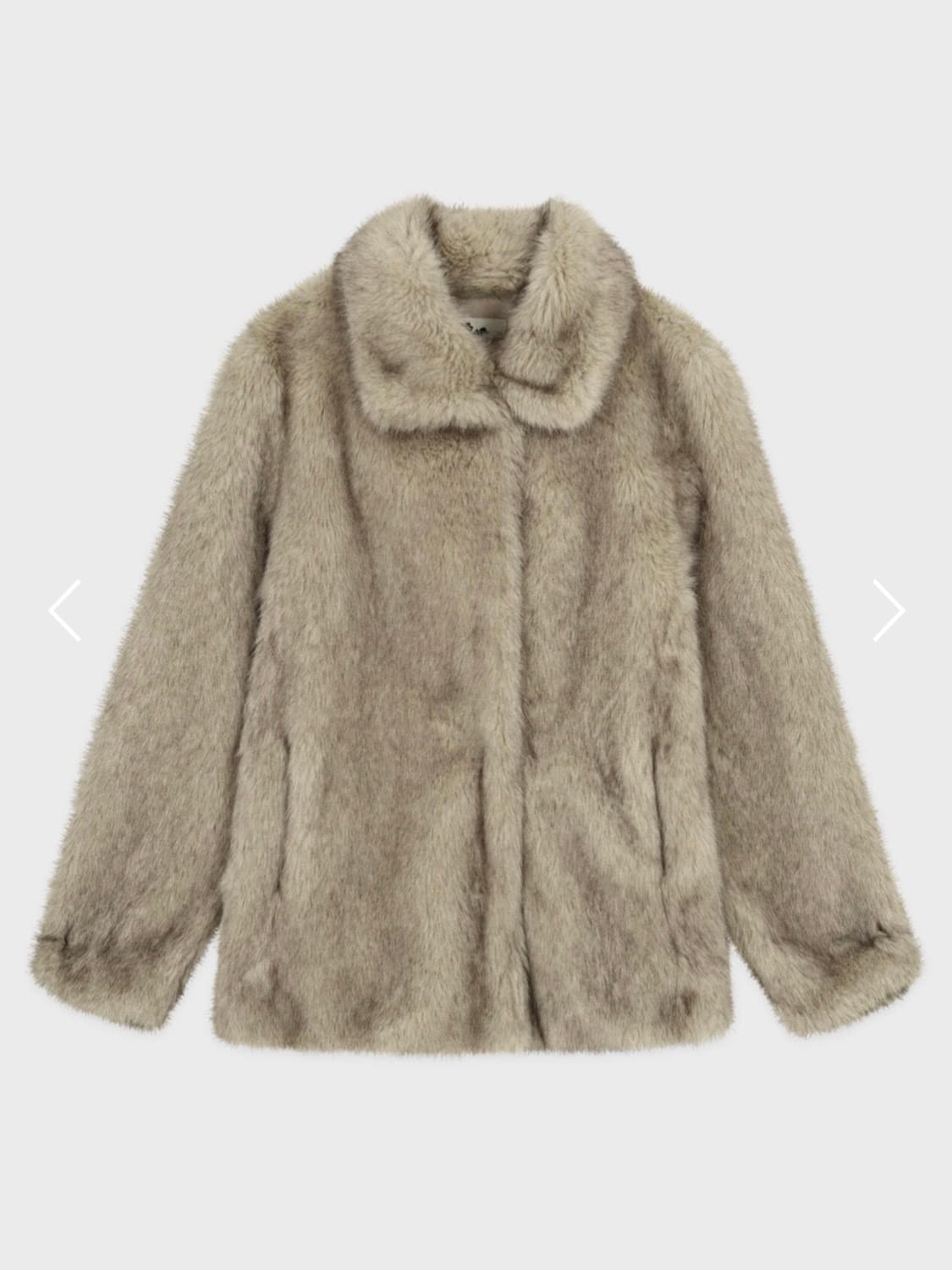 시눈 헤비 믹스 퍼자켓 애쉬브라운 상품이미지1