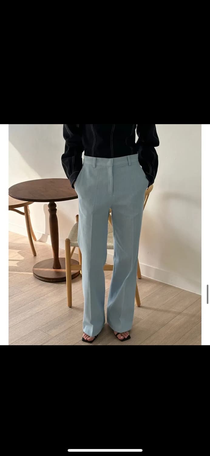 언더스탠딩 노튼 베이직팬츠 연청, 진청 s 상품이미지3