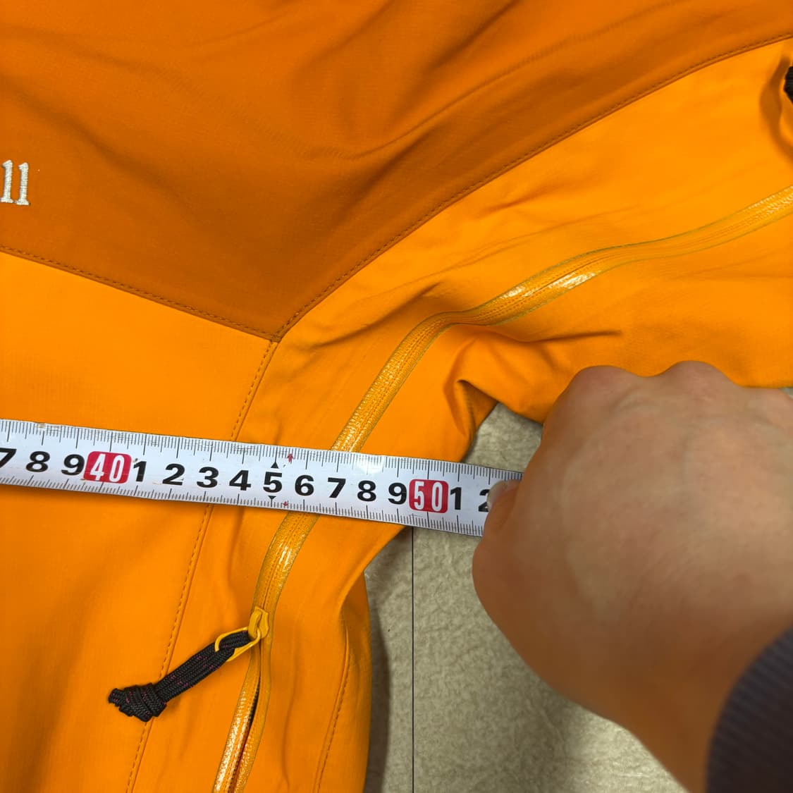 몽벨 투톤 오렌지 고어텍스 마운틴 자켓 상품이미지5