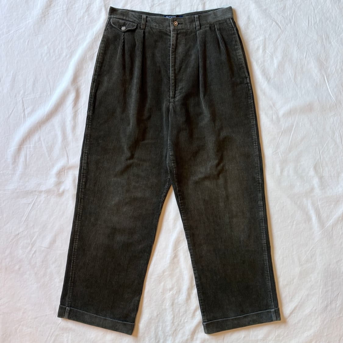 [ 30 ] 90s 폴로 랄프로렌 OG 투턱 코듀로이 커프 팬츠 상품이미지1