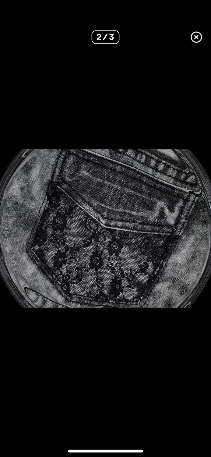 Vintage 05 PUNK scratch lace short 상품이미지2