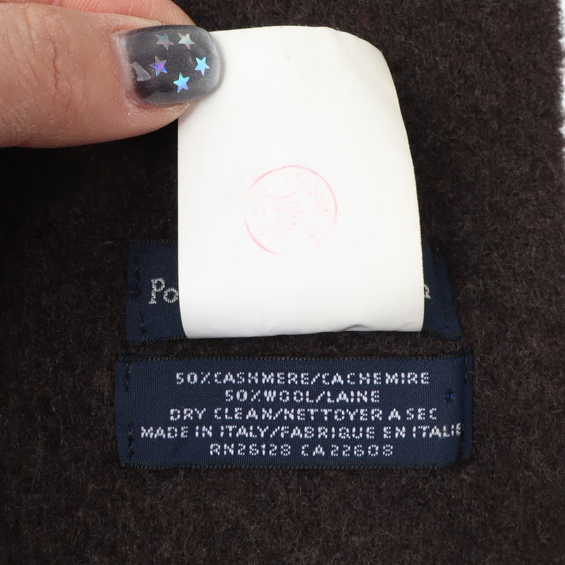 폴로 랄프로렌 브라운 캐시미어 울 머플러 상품이미지8