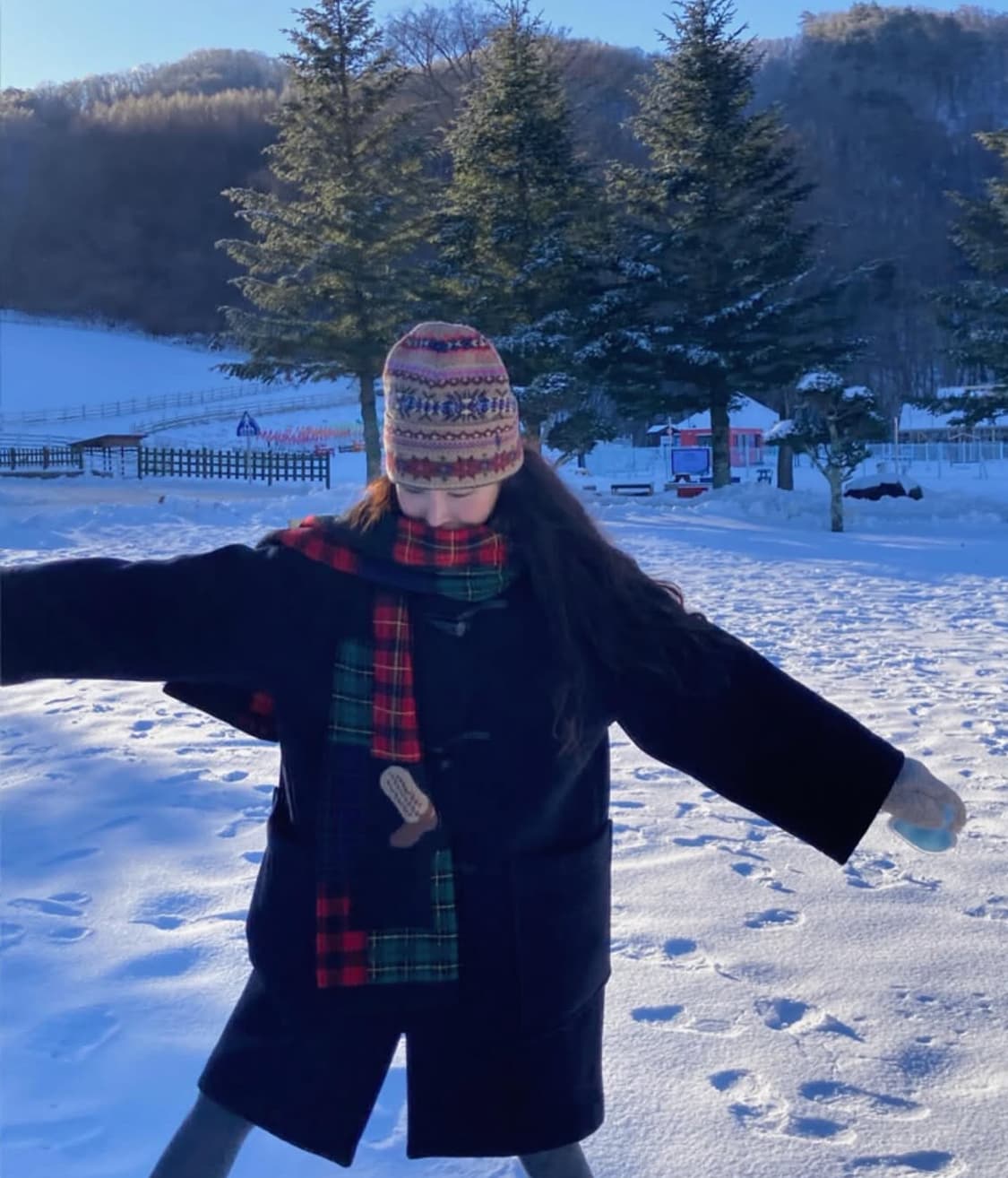 새제품) 폴로 메리노 울 노르딕 비니 메이비베이비 한얼 착용 상품이미지1