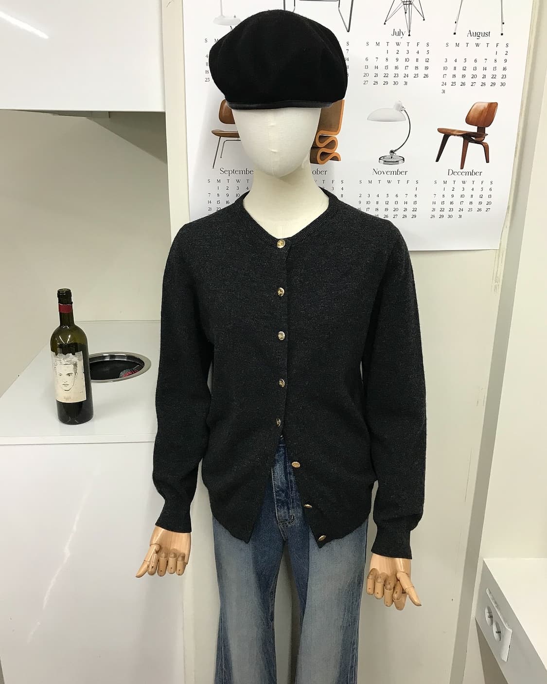 버버리 금장 라운드넥 가디건 상품이미지7