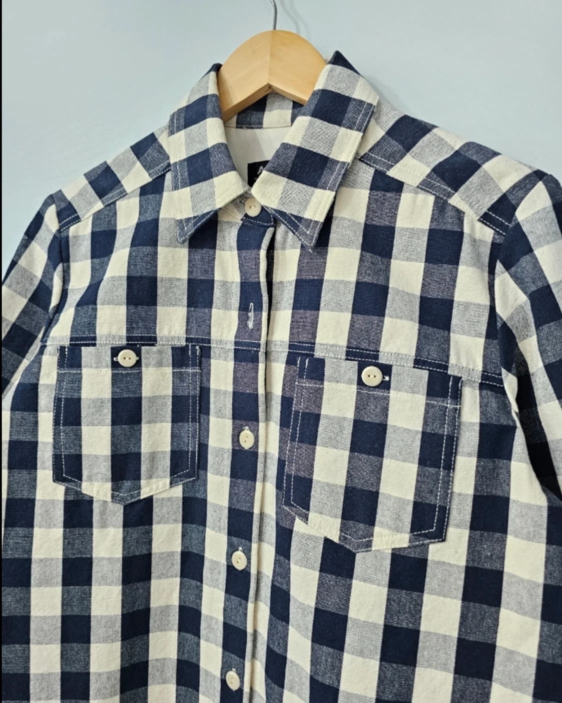 A.P.C. 아페쎄 깅엄 체크 lsla 셔츠 자켓 ~55 상품이미지4