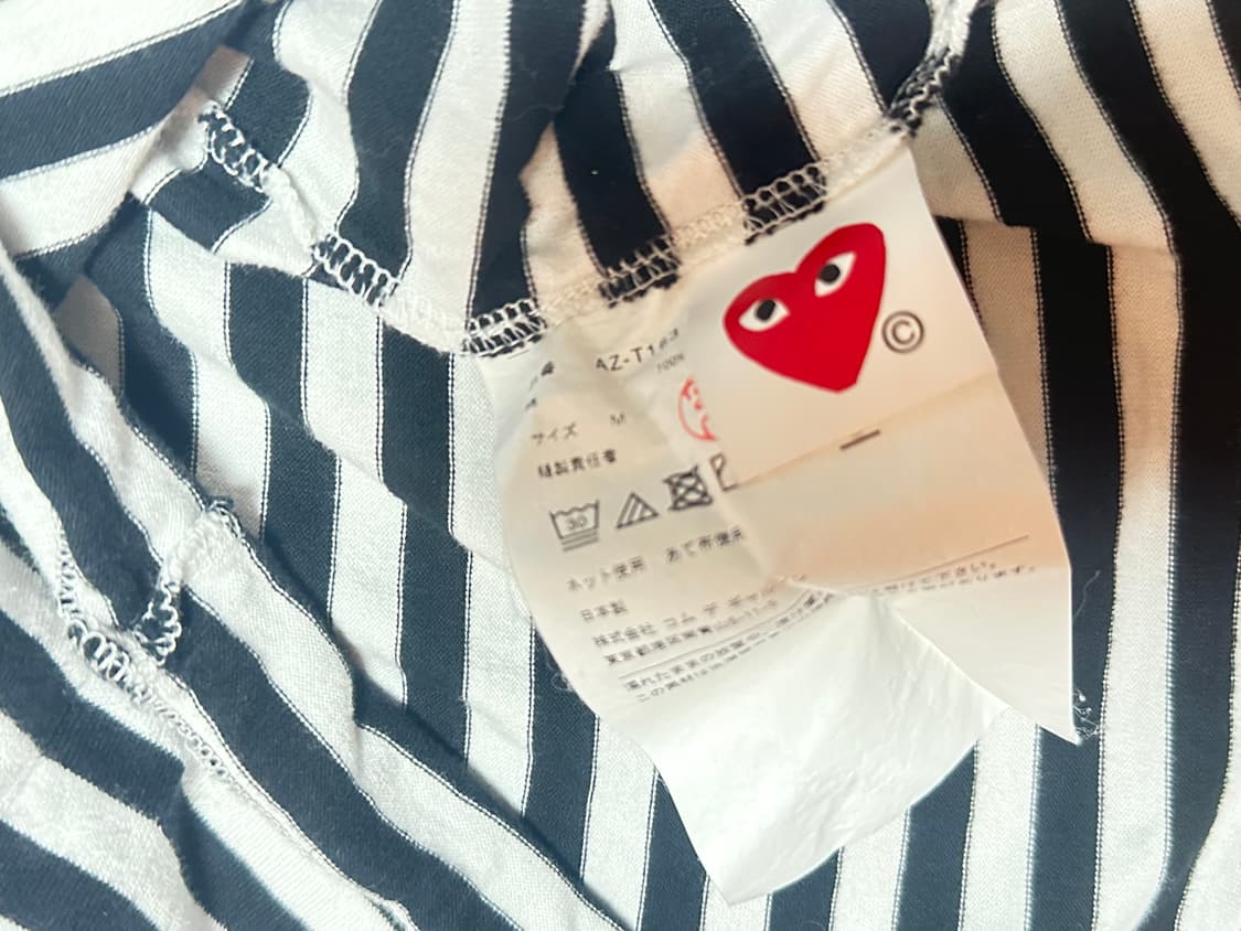 꼼데가르송 스트라이프 롱슬리브 M 상품이미지3