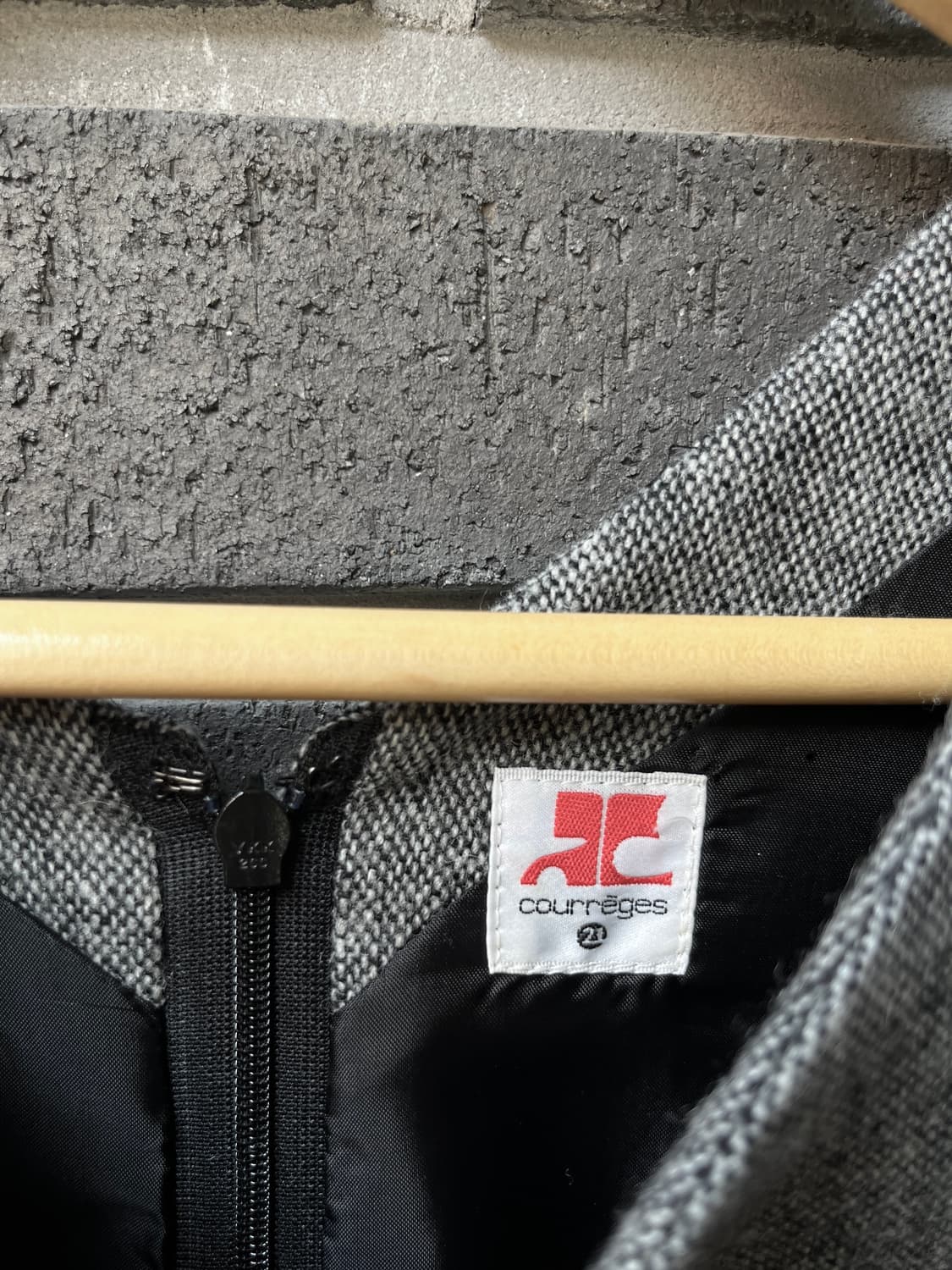 00s Courreges 꾸레쥬 프릴 원피스 그레이 상품이미지9